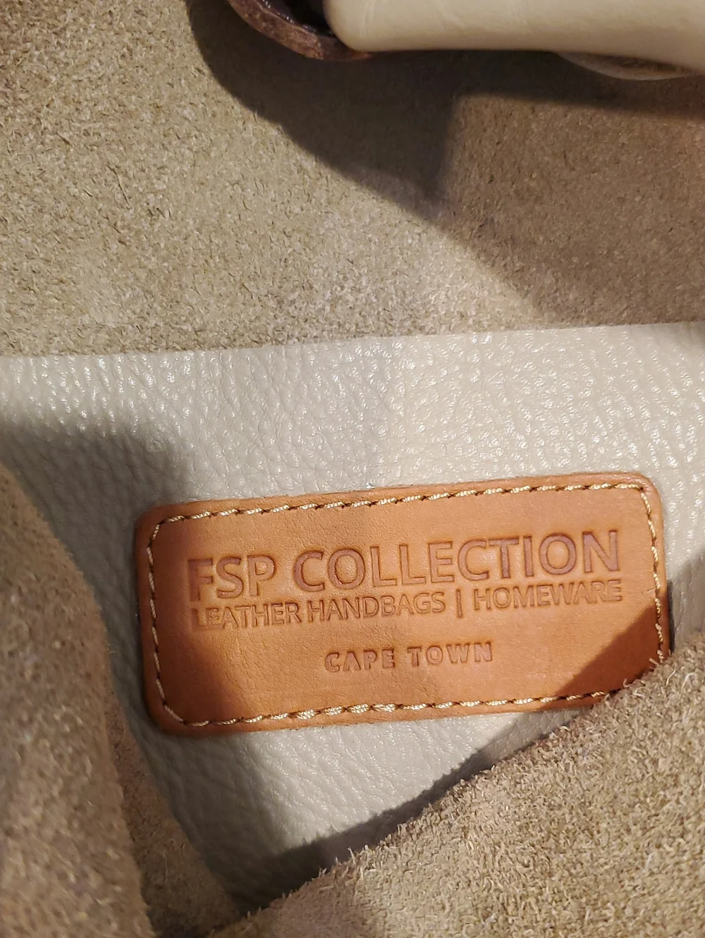 FSP Collection Cassey Braided Springbok Shoulder Tote